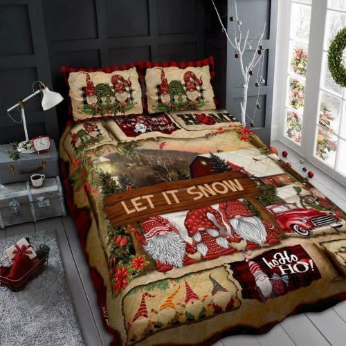 Gnomes Christmas Bedding Set