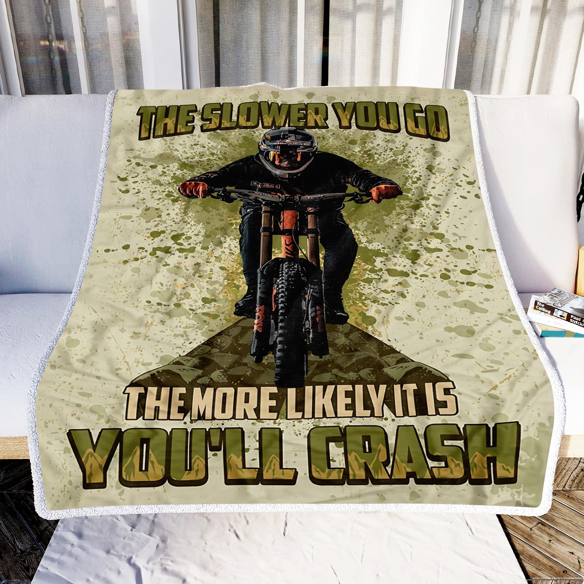 Go Fast Or Crash Fleece Blanket