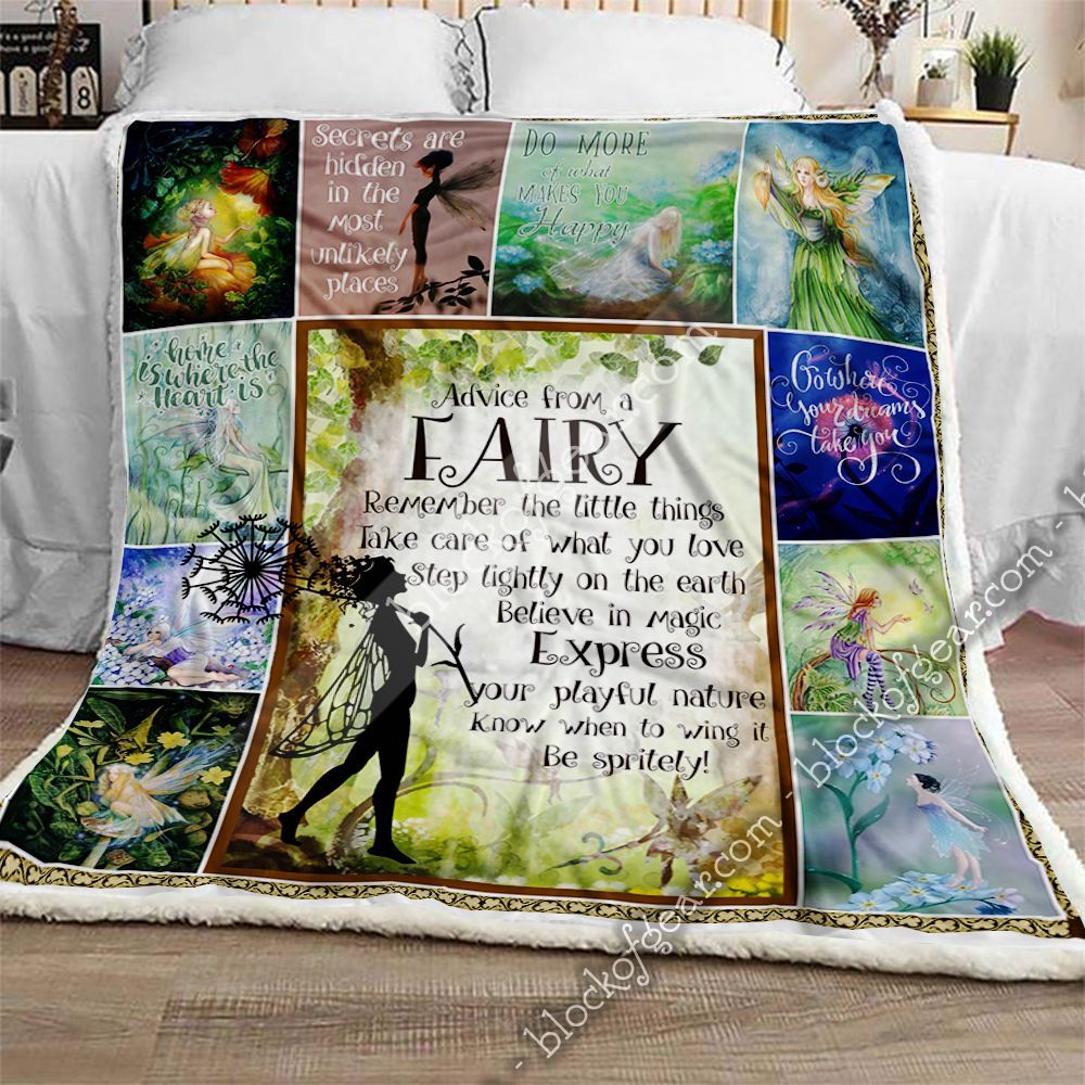 Go Where Your Dreams Take You Advice From A Fairy Sherpa Fleece Blanket