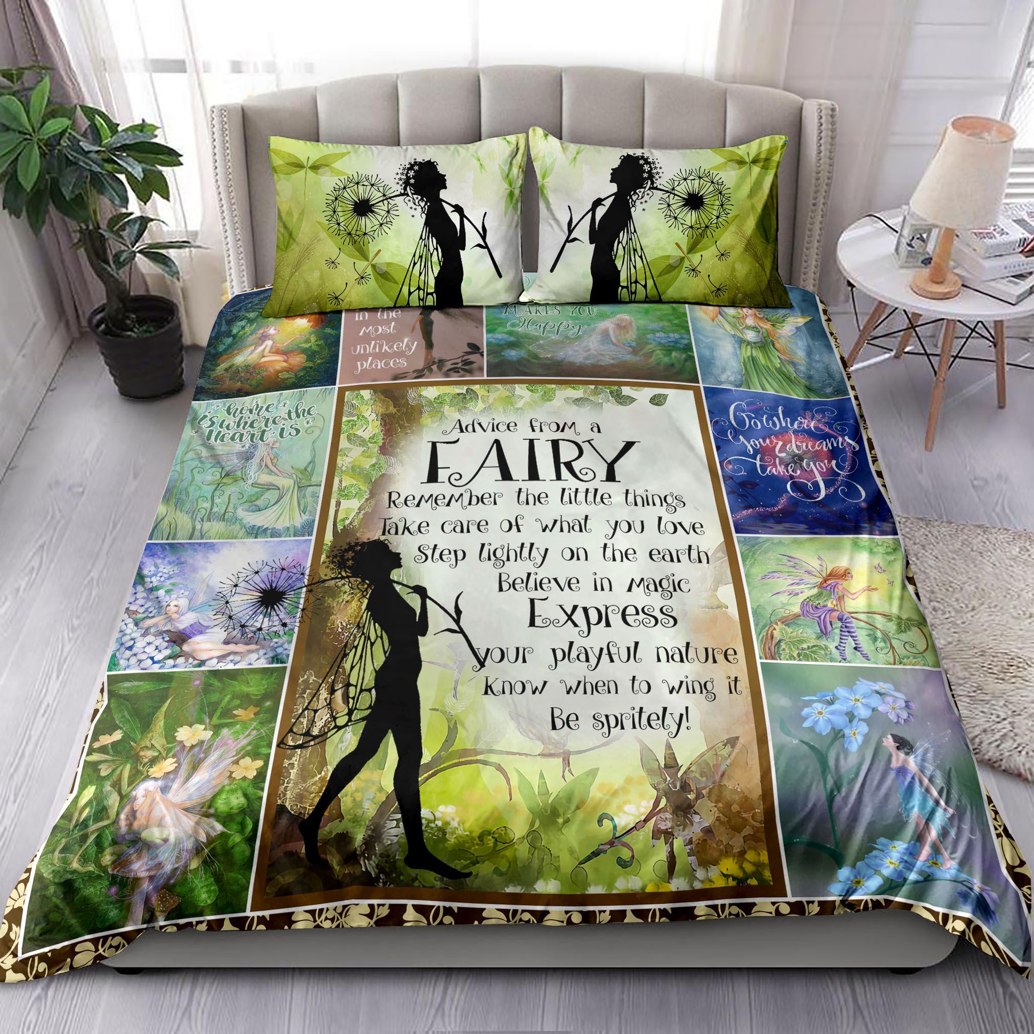Go Where Your Dreams Take You Advice From A Fairy Bedding Set