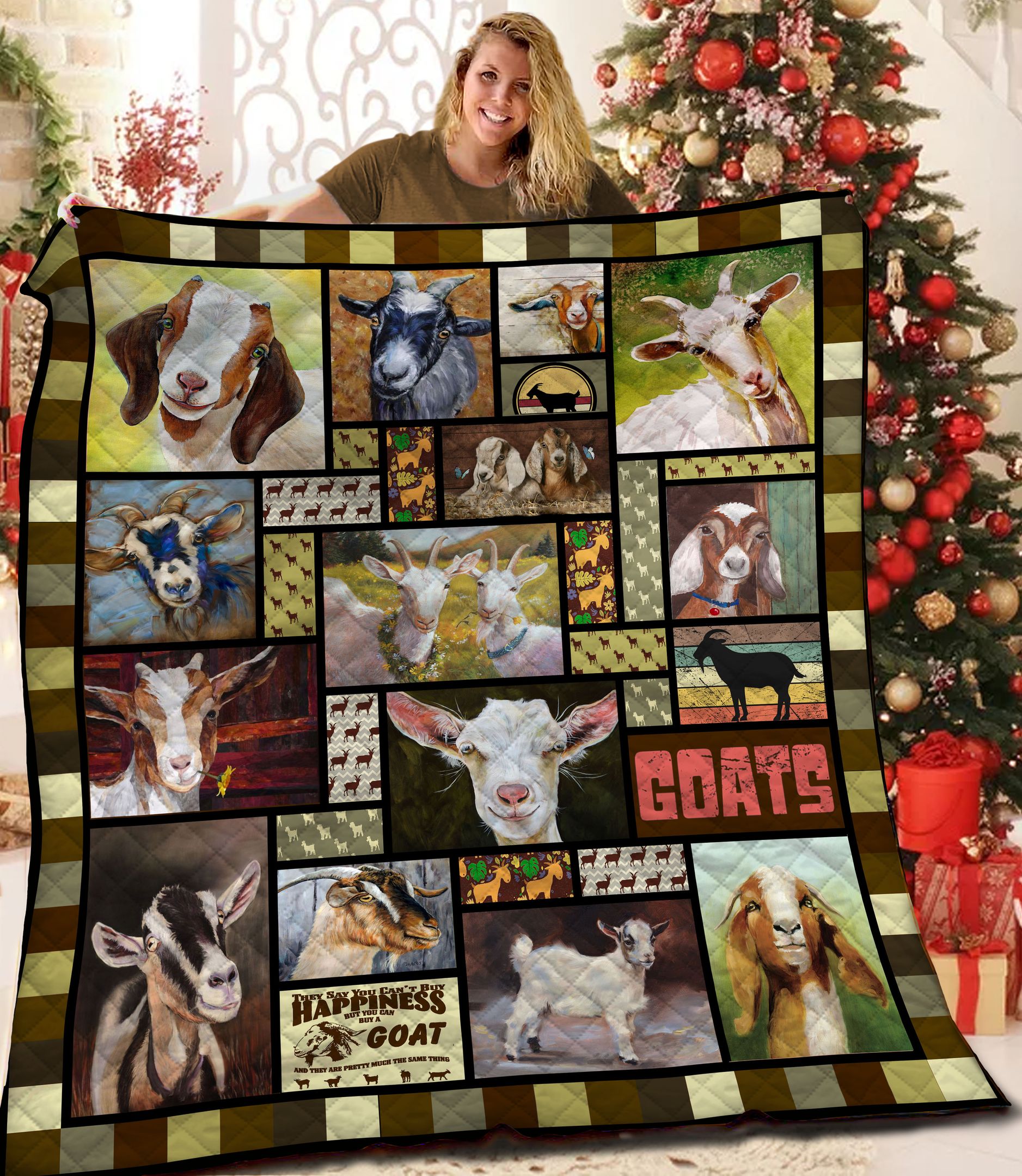Goat BBB091124MH Quilt Blanket