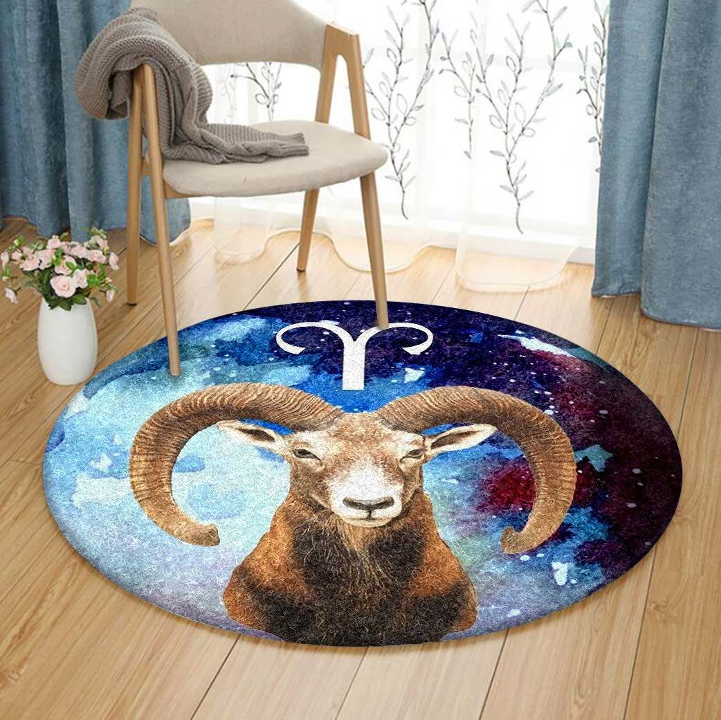 Goat Round Carpet