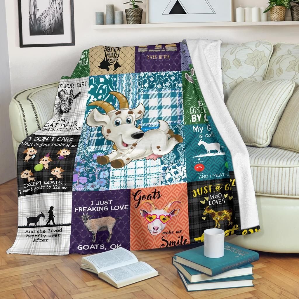 Goat Sherpa Fleece Blanket