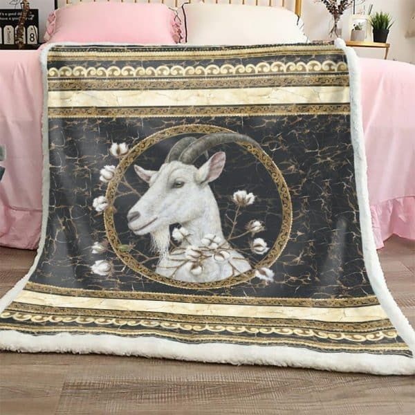 Goat Sherpa Fleece Blanket