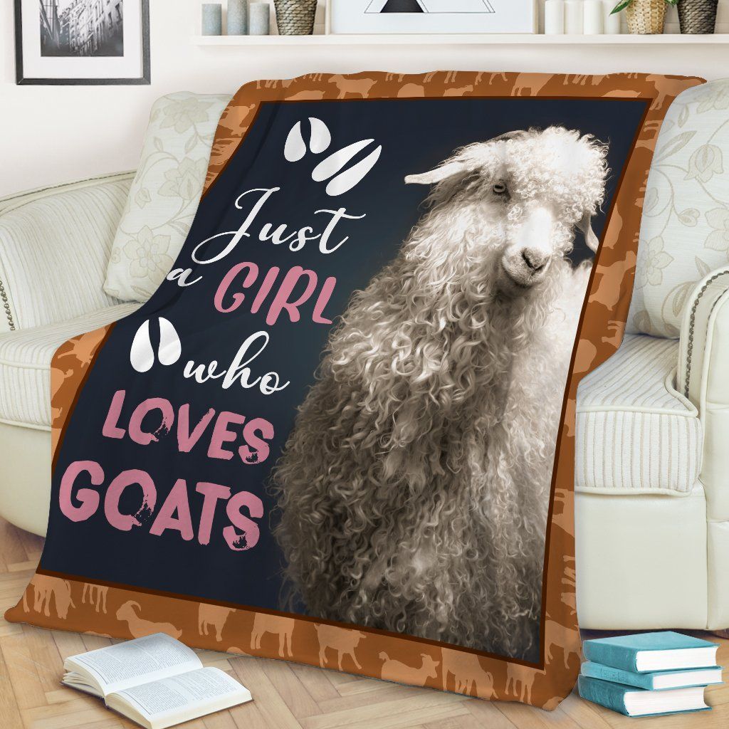 Goat Sherpa Fleece Blanket