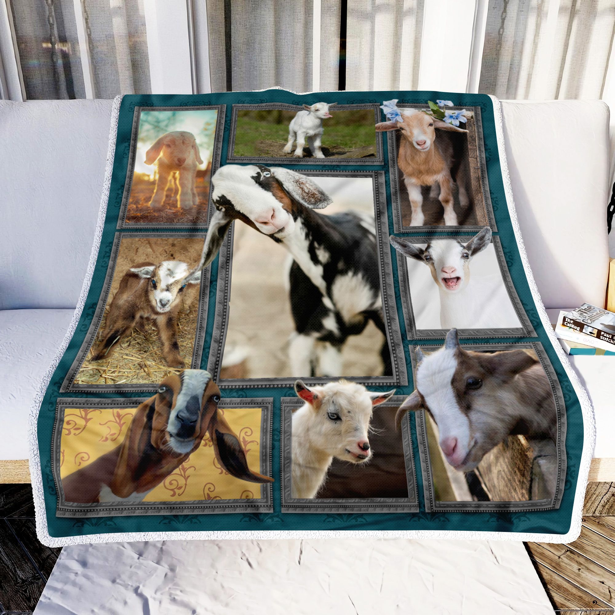 Goat Cute Fleece Blanket