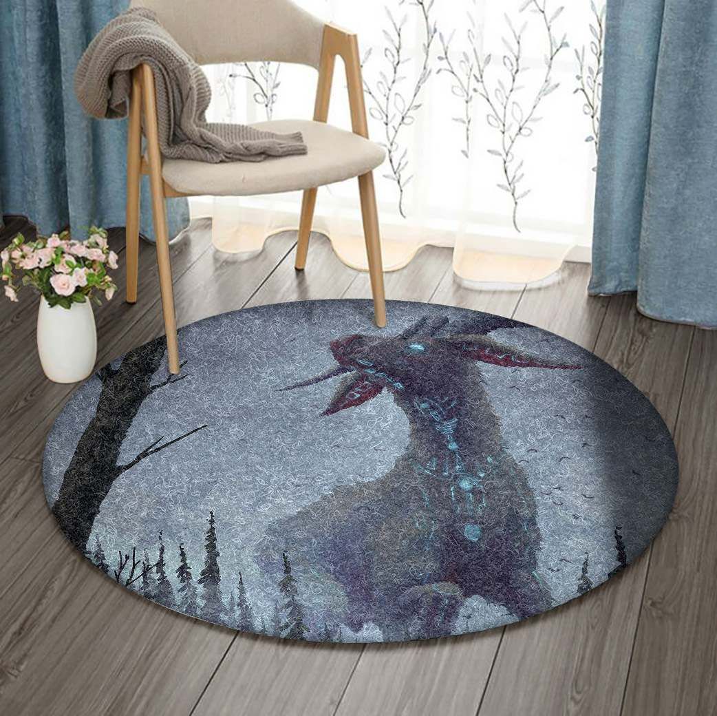 Goat Round Carpet