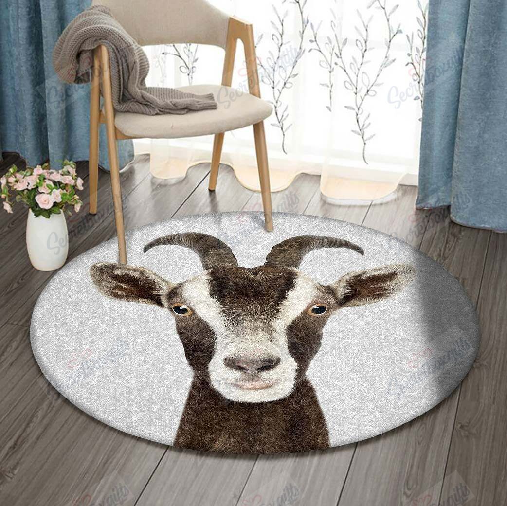 Goat Round Carpet