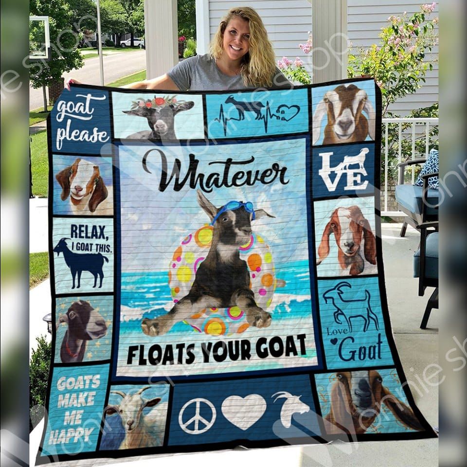 Goat Float Your Goats Quilt Blanket Dhc04011870Dd