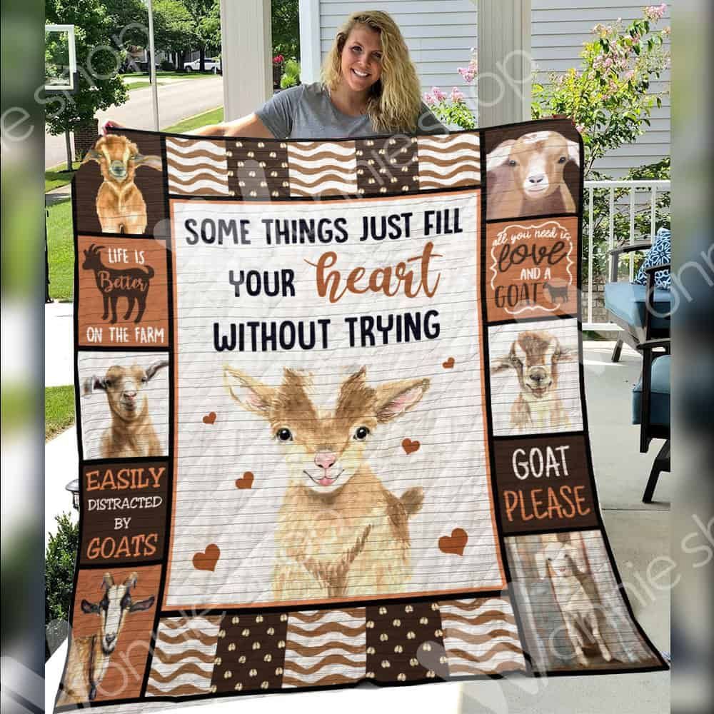 Goat Life Is Better On The Farm GS-CL-LD0601 Quilt Blanket