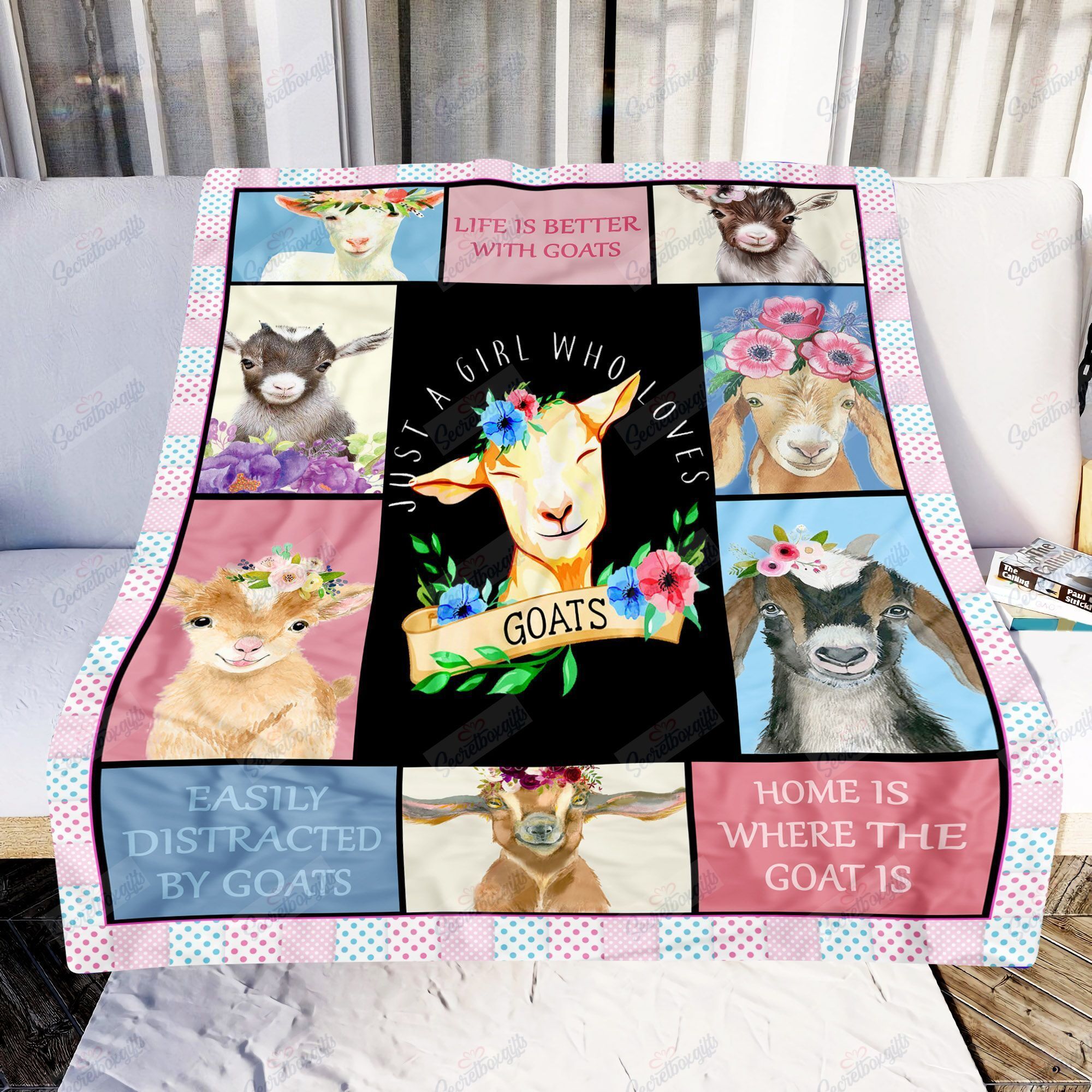 Goat Life Is Better With Goats Fleece Blanket