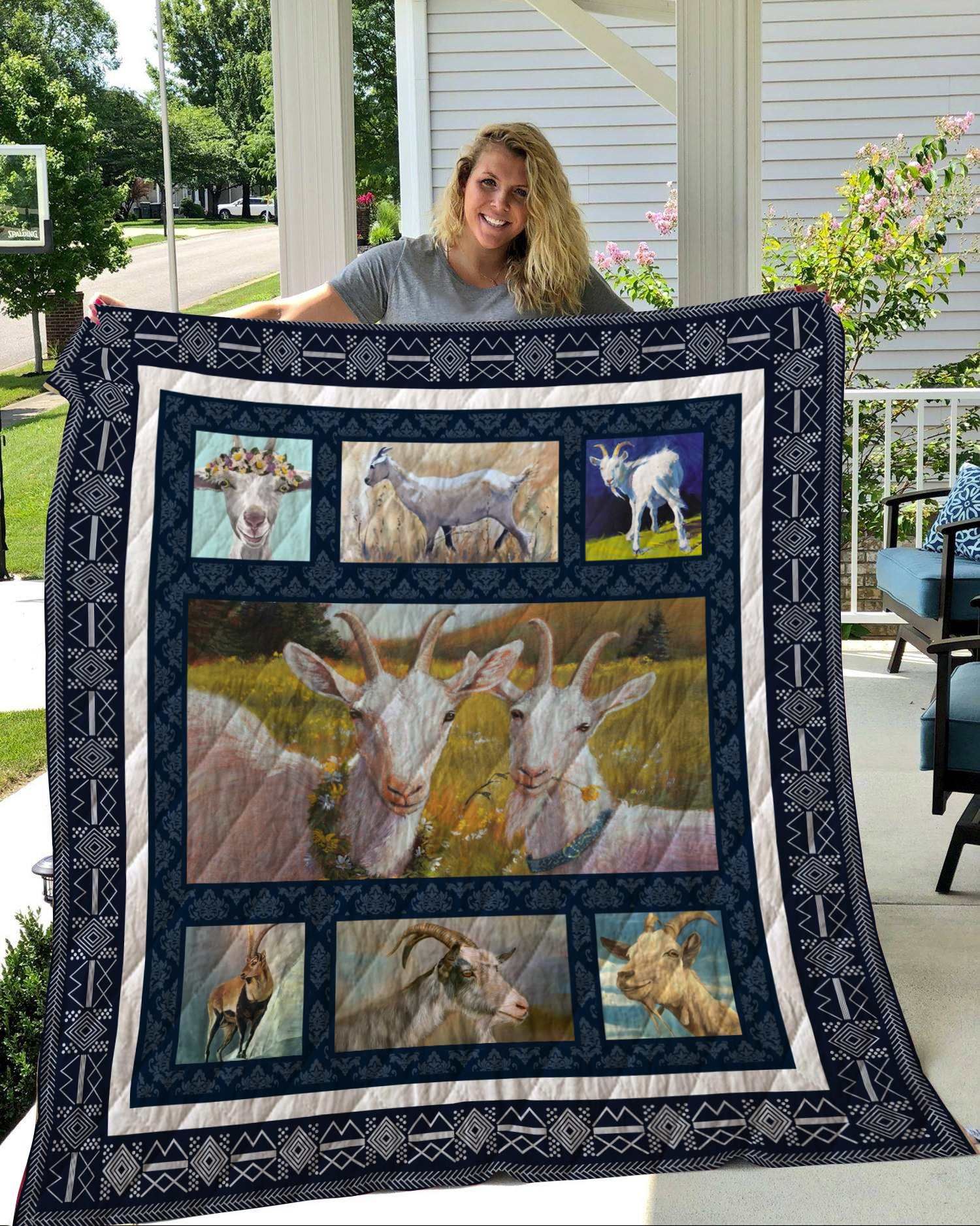 Goat Quilt Blanket DHC2911104VT