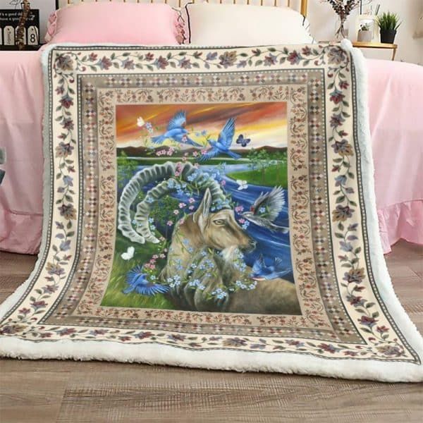 Goat River Sherpa Fleece Blanket