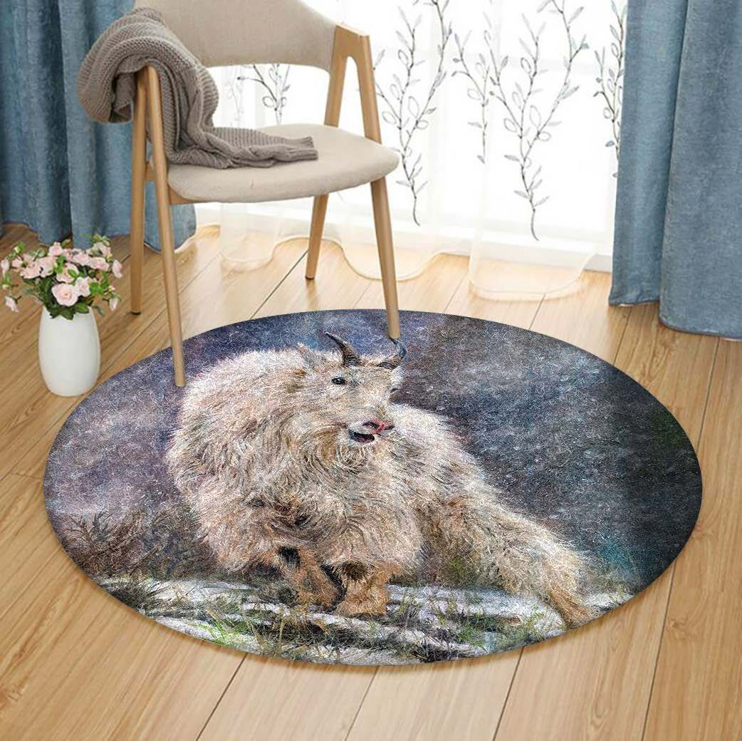 Goat Round Carpet