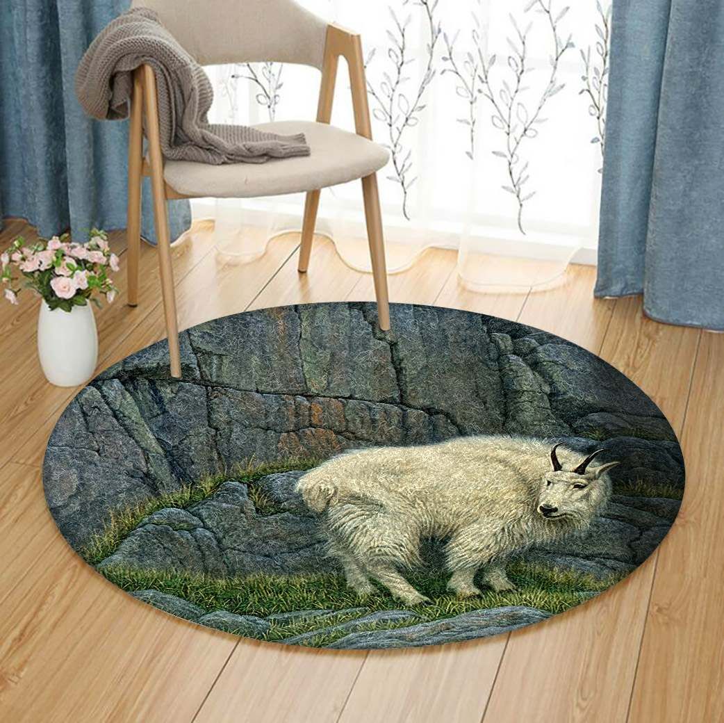 Goat Round Carpet