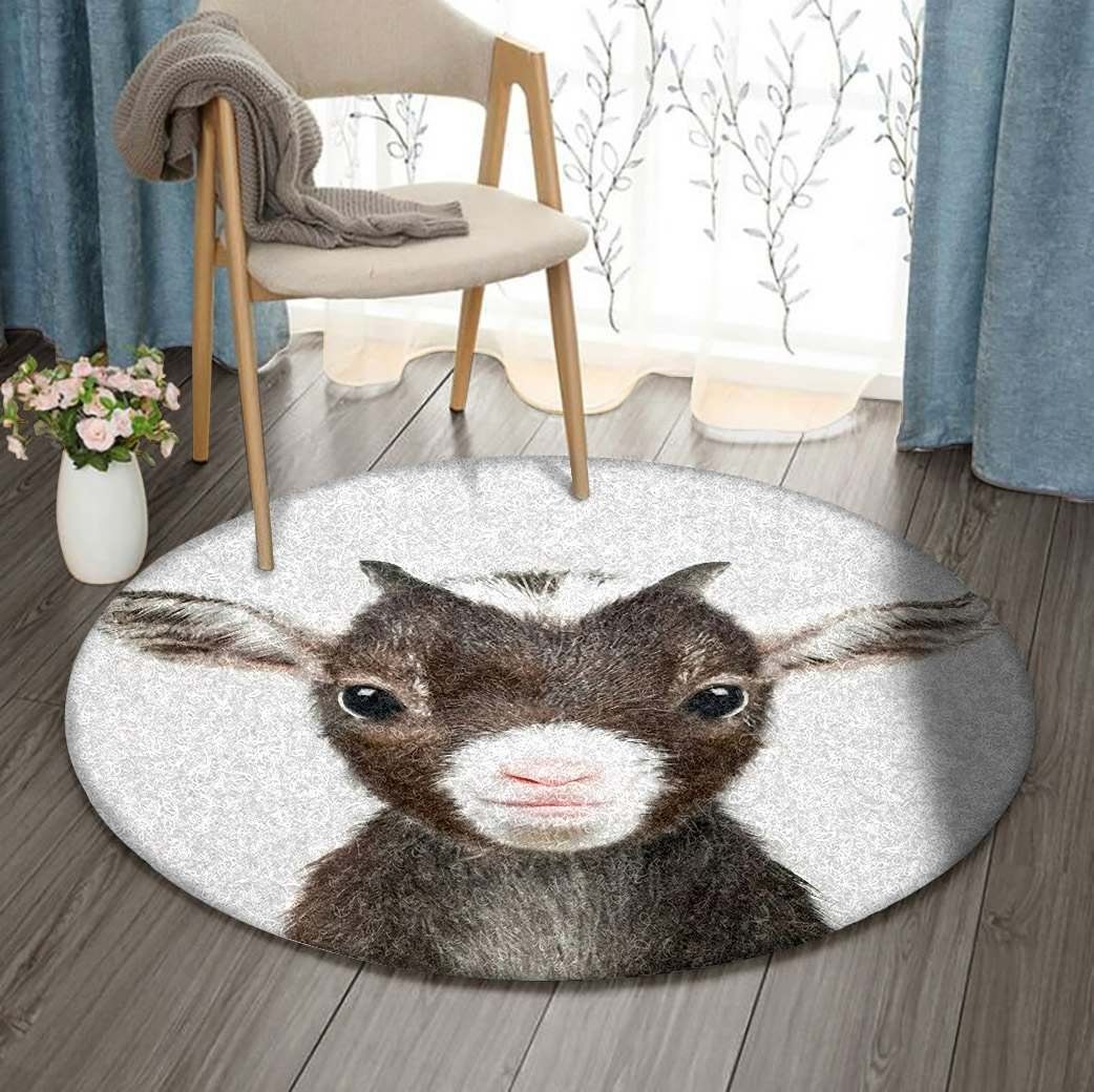 Goat Round Carpet