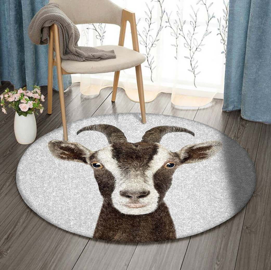 Goat Round Carpet