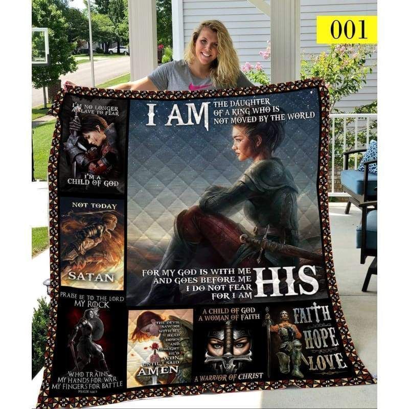 God Bless American Collection Frame Printed Fleece Blanket