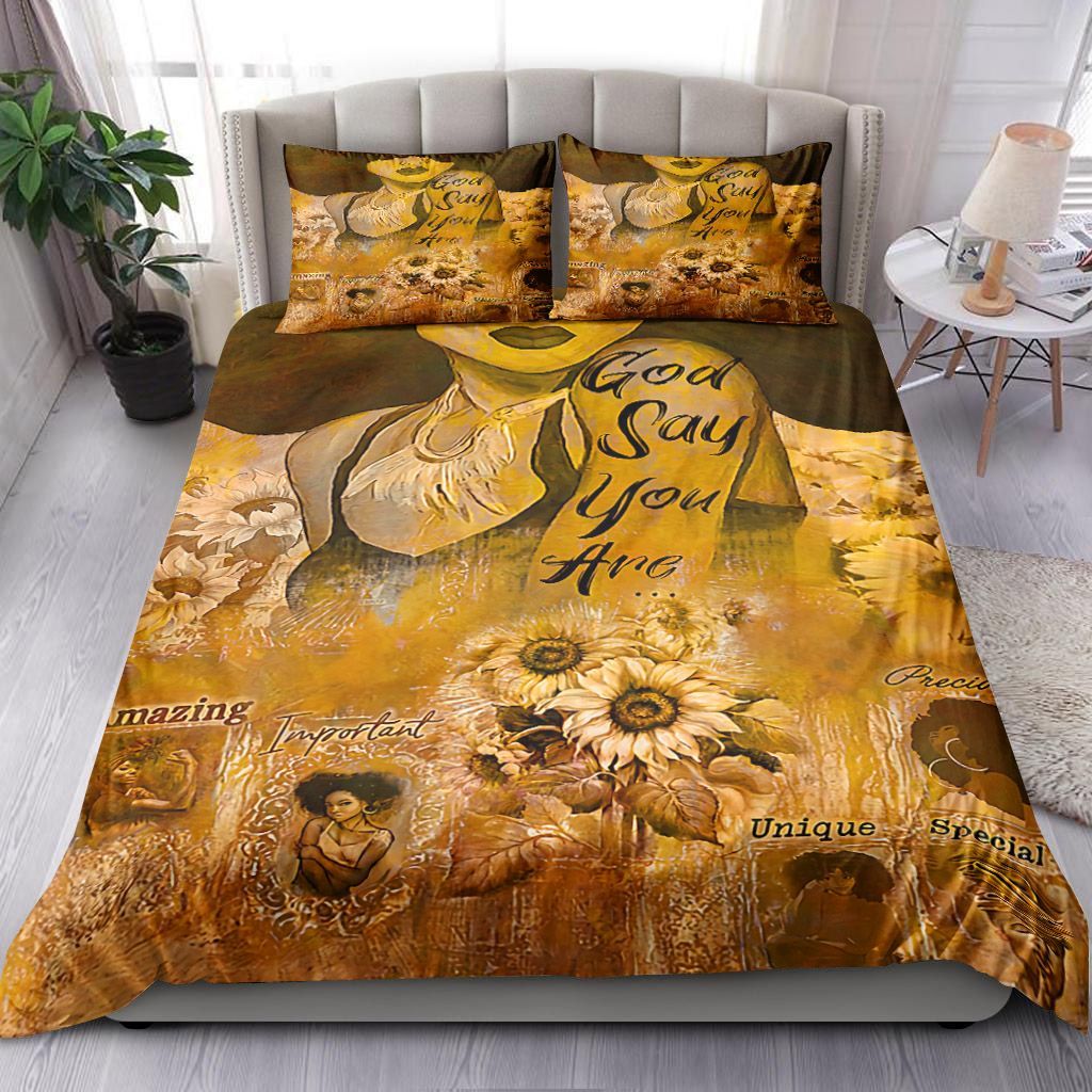 God Says You Are Amazing Bedding Set