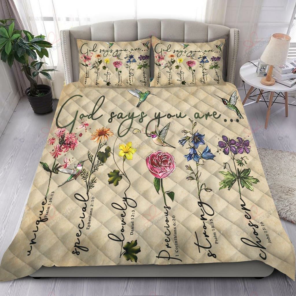God Says You Are Bedding Set