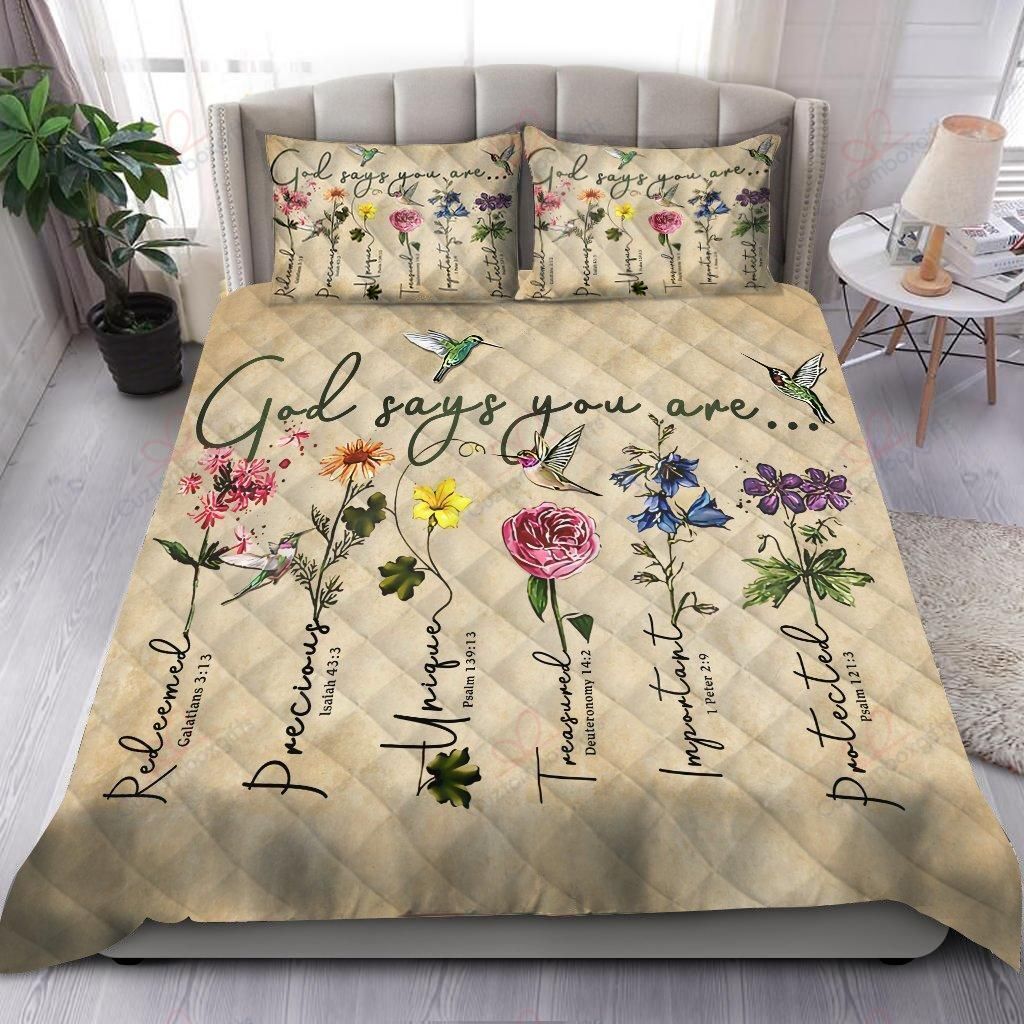 God Says You Are Bedding Set