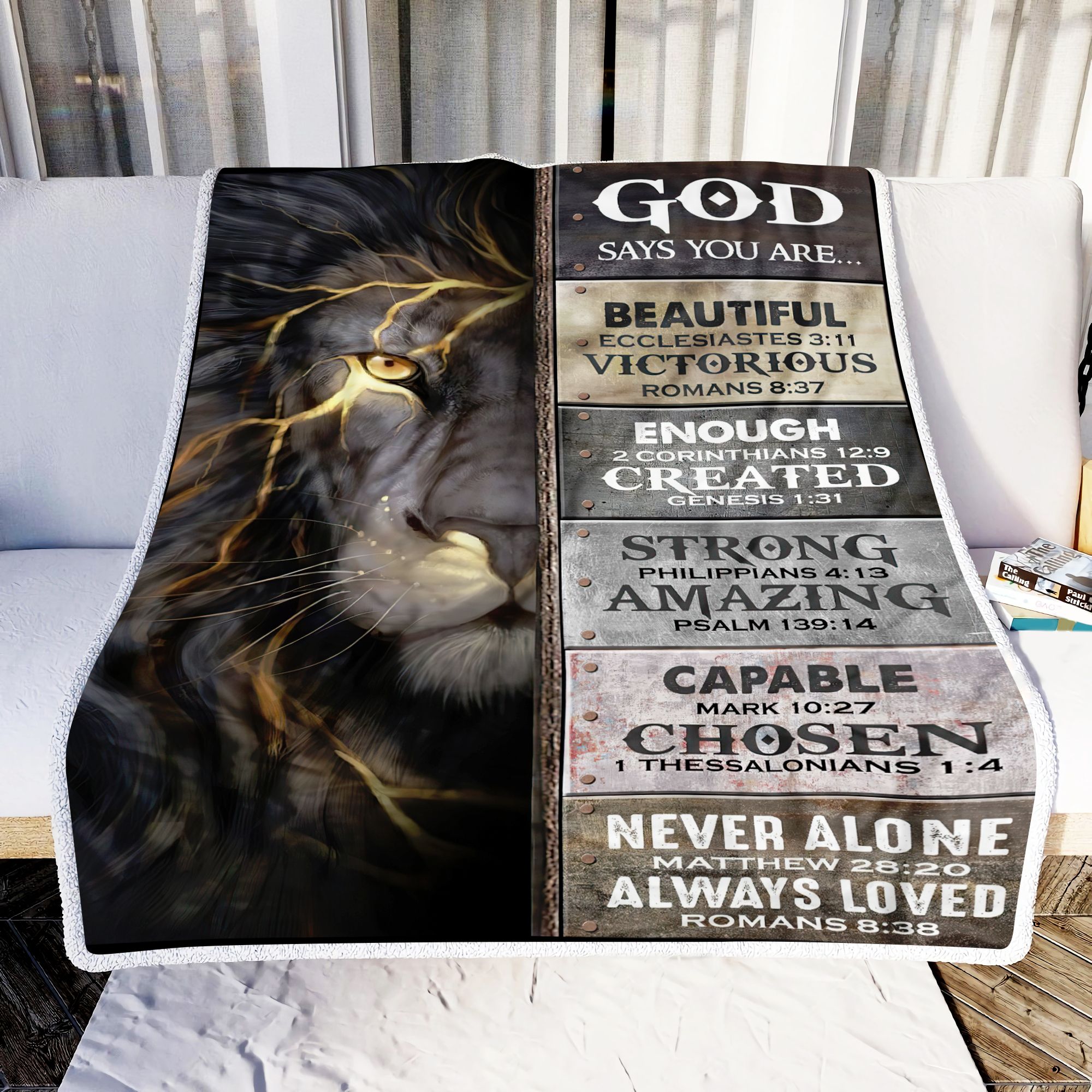 God Says You Are Fleece Blanket