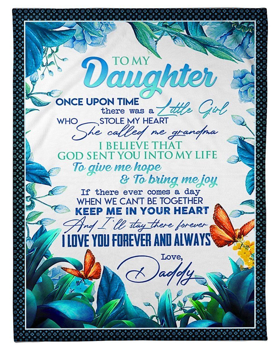 God Sent You Into My Life Fleece Blanket To Daughter Fleece Blanket