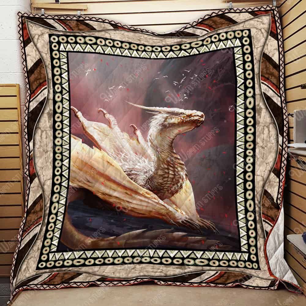 Gold Dragon Quilt Blanket Dhc1312216Dd