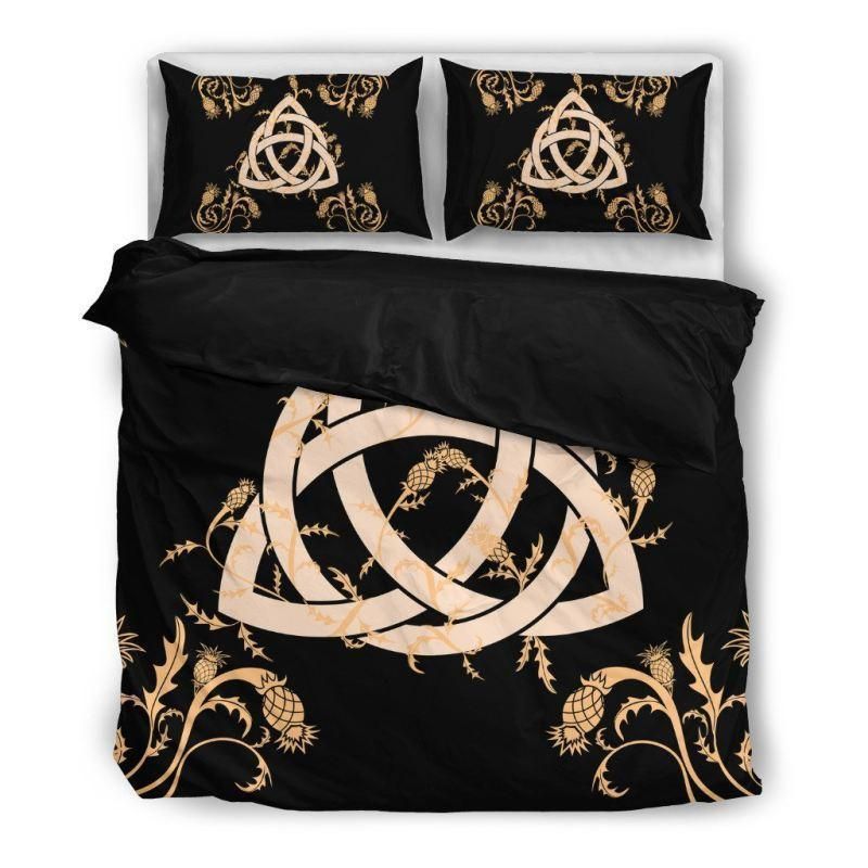 Gold Thistle Celtic Bedding Set