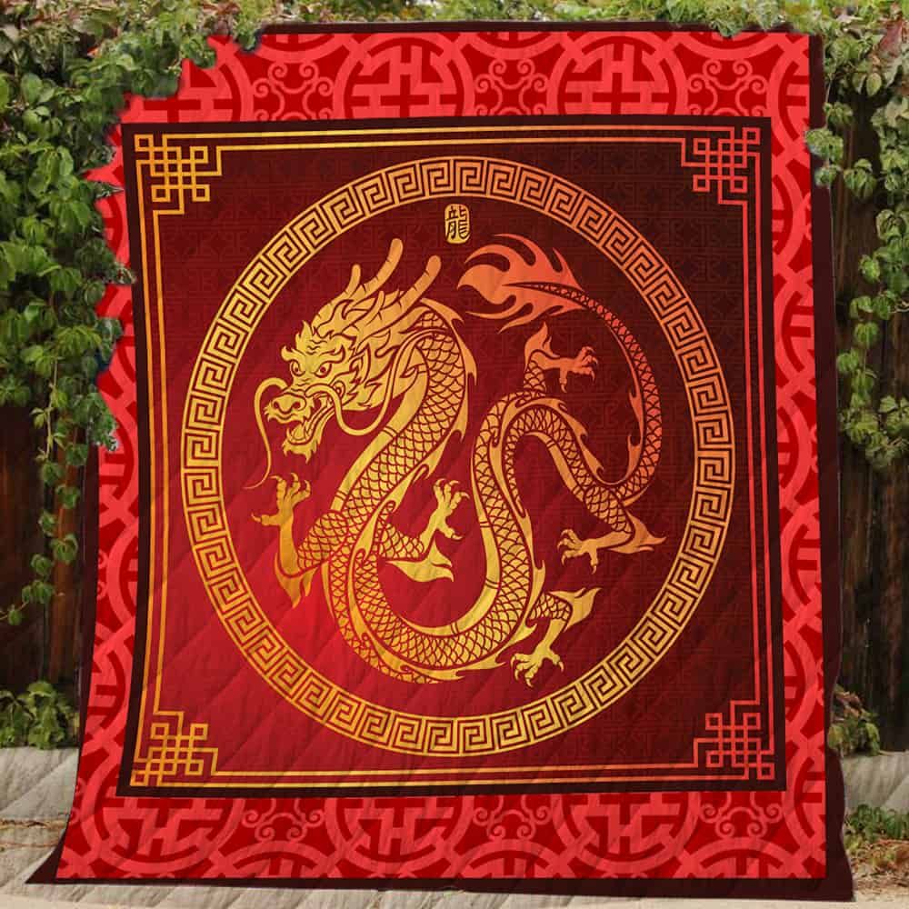 Golden Dragon Quilt Dhc11122909Dd