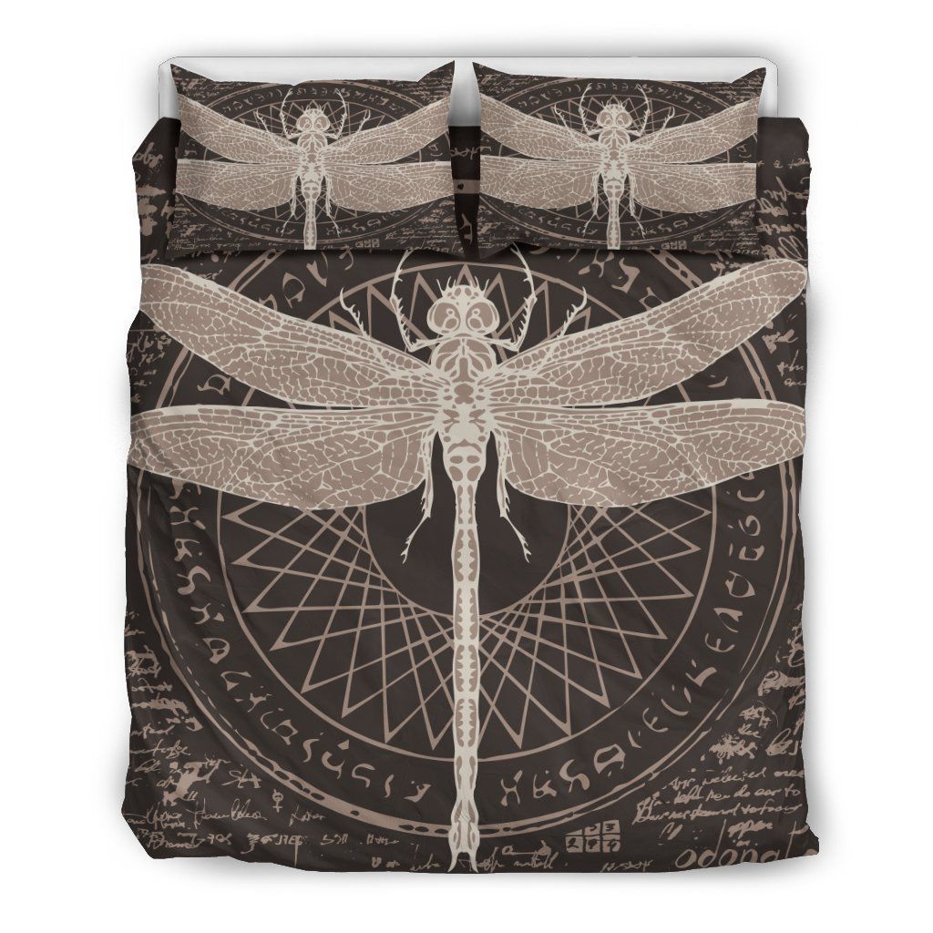 Golden Dragonfly Bedding Set