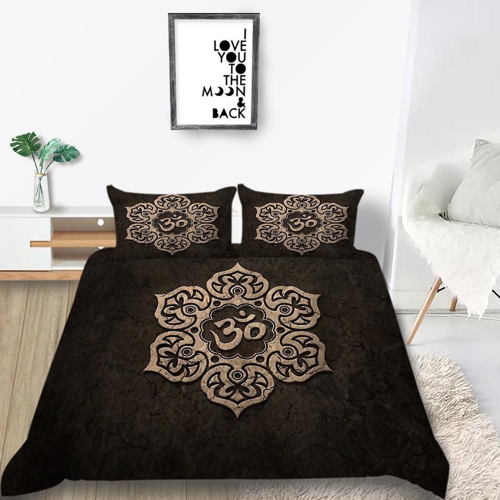 Golden Flower Simple Bedding Set