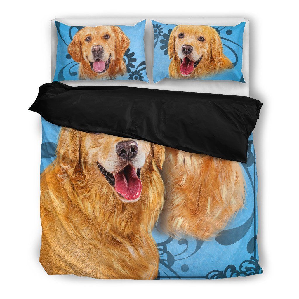 Golden Retriever Dog Themed Bedding Set