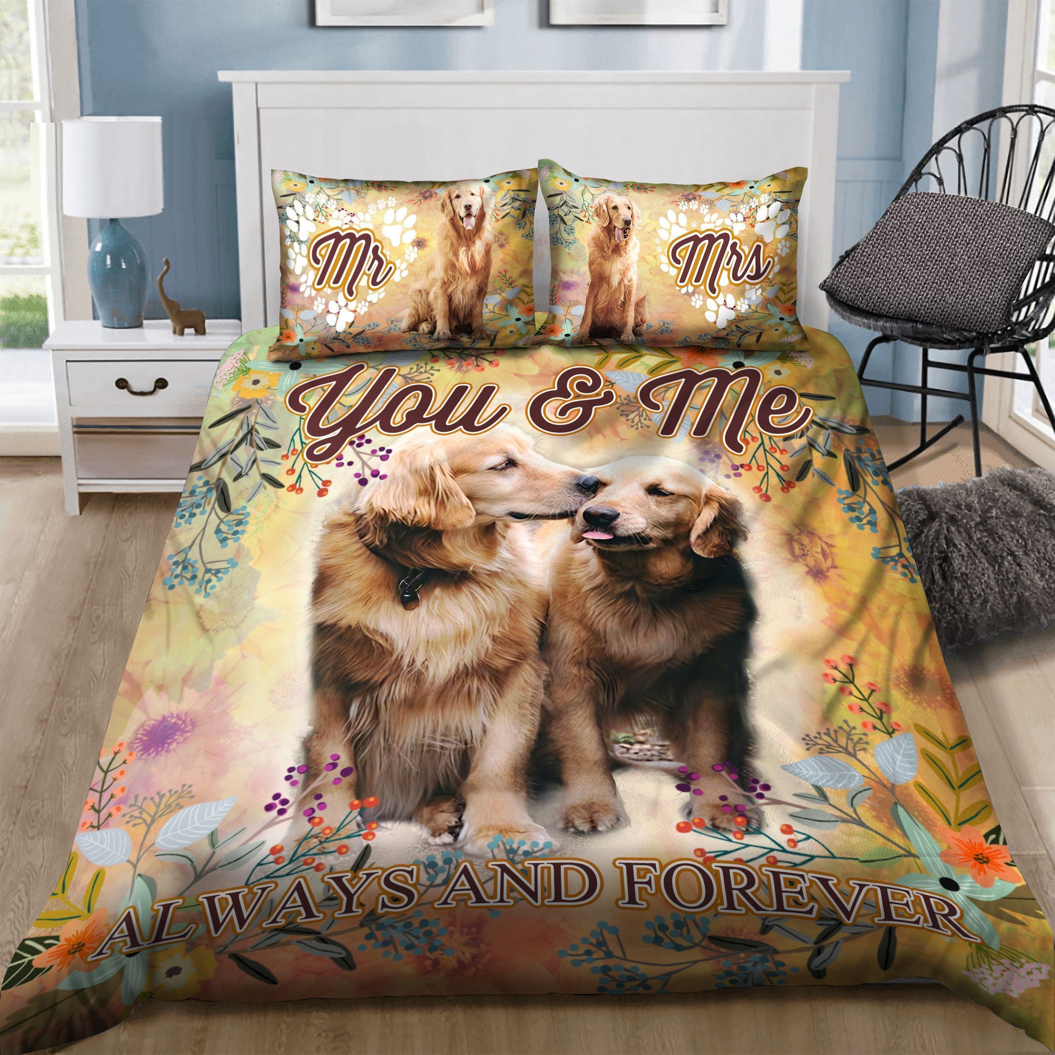 Golden Retriever Bedding Set