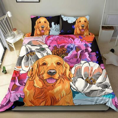 GOLDEN RETRIEVER BEIGE Bedding Set