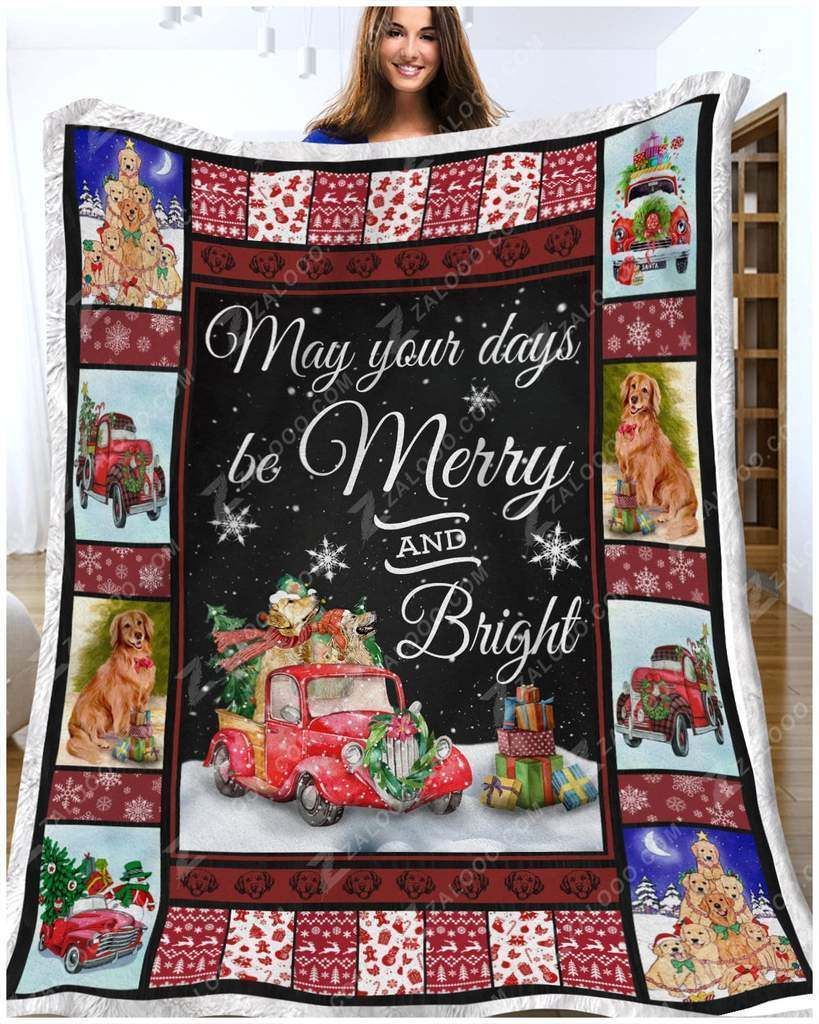 Golden Retriever – Best For Chritsmas Fleece Blanket