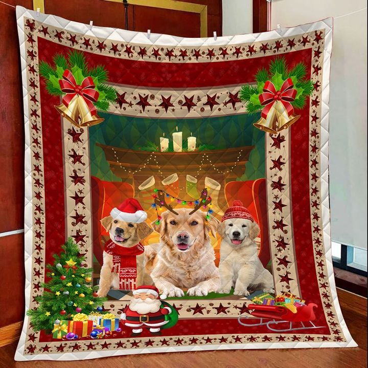 Golden Retriever Christmas DTC2311747 Quilt Blanket