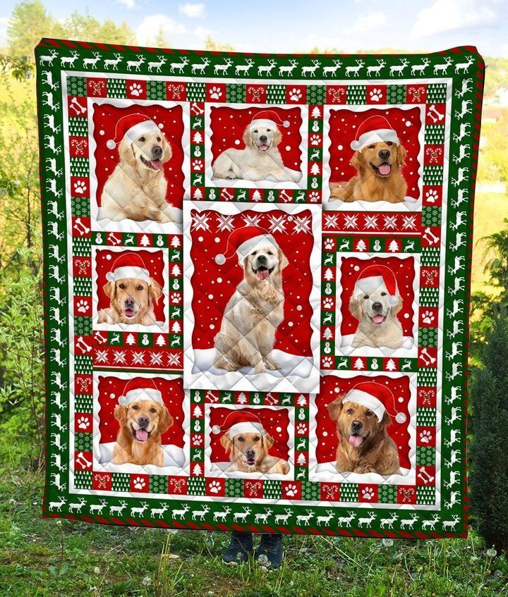 Golden Retriever Christmas DTC2311749 Quilt Blanket
