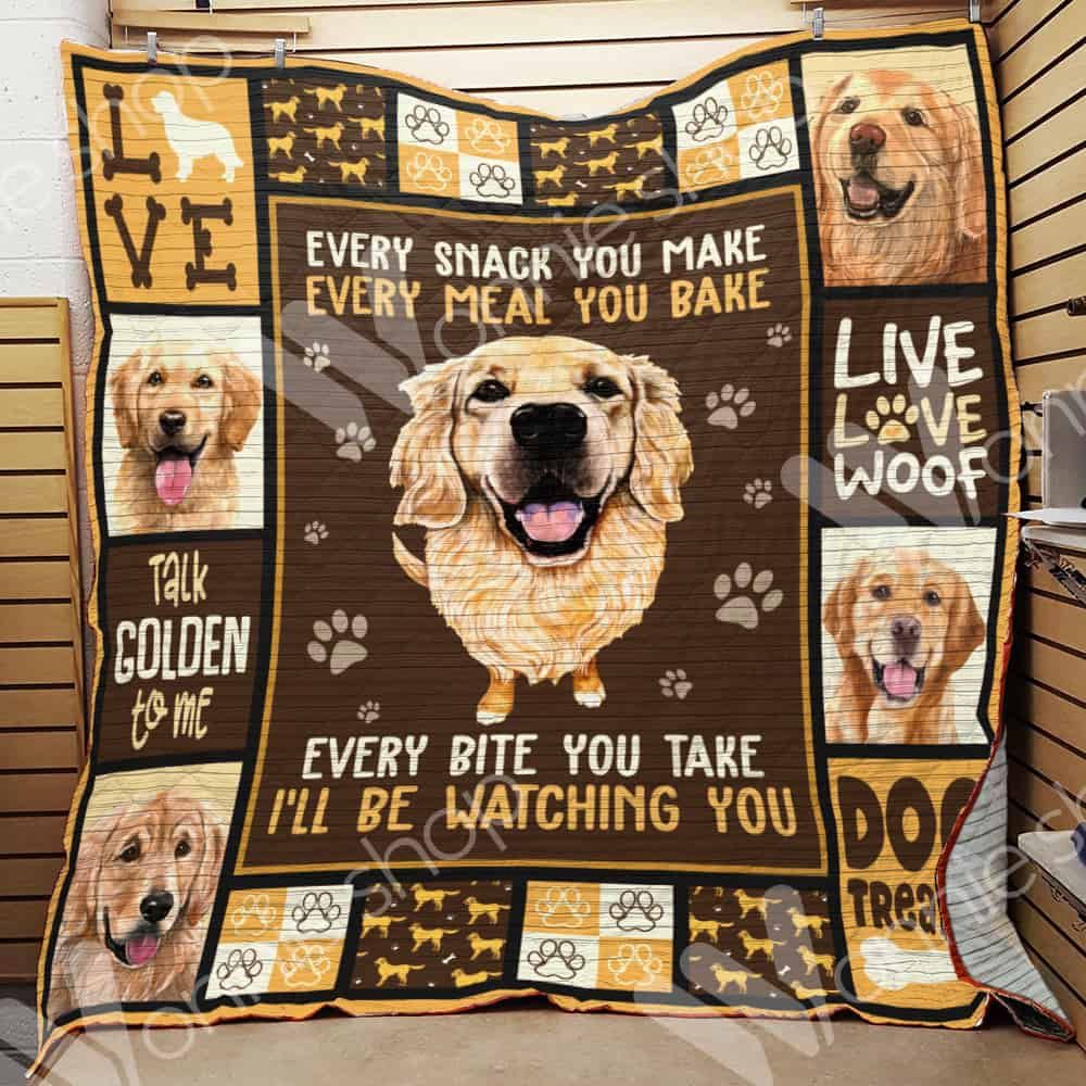 Golden Retriever Dog Blanket LNT1512066 Quilt Blanket