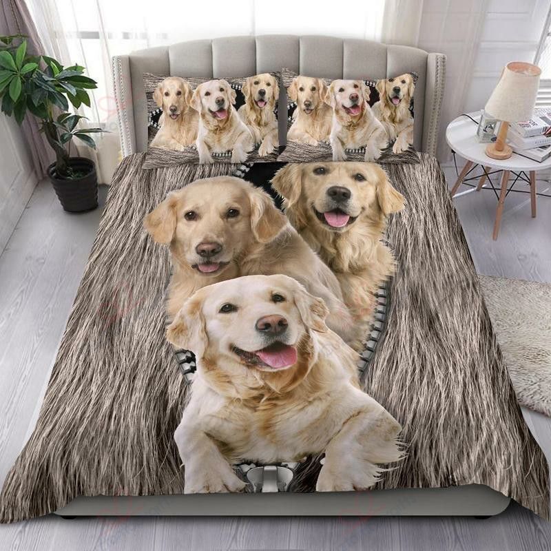Golden Retriever Dog Bedding Set