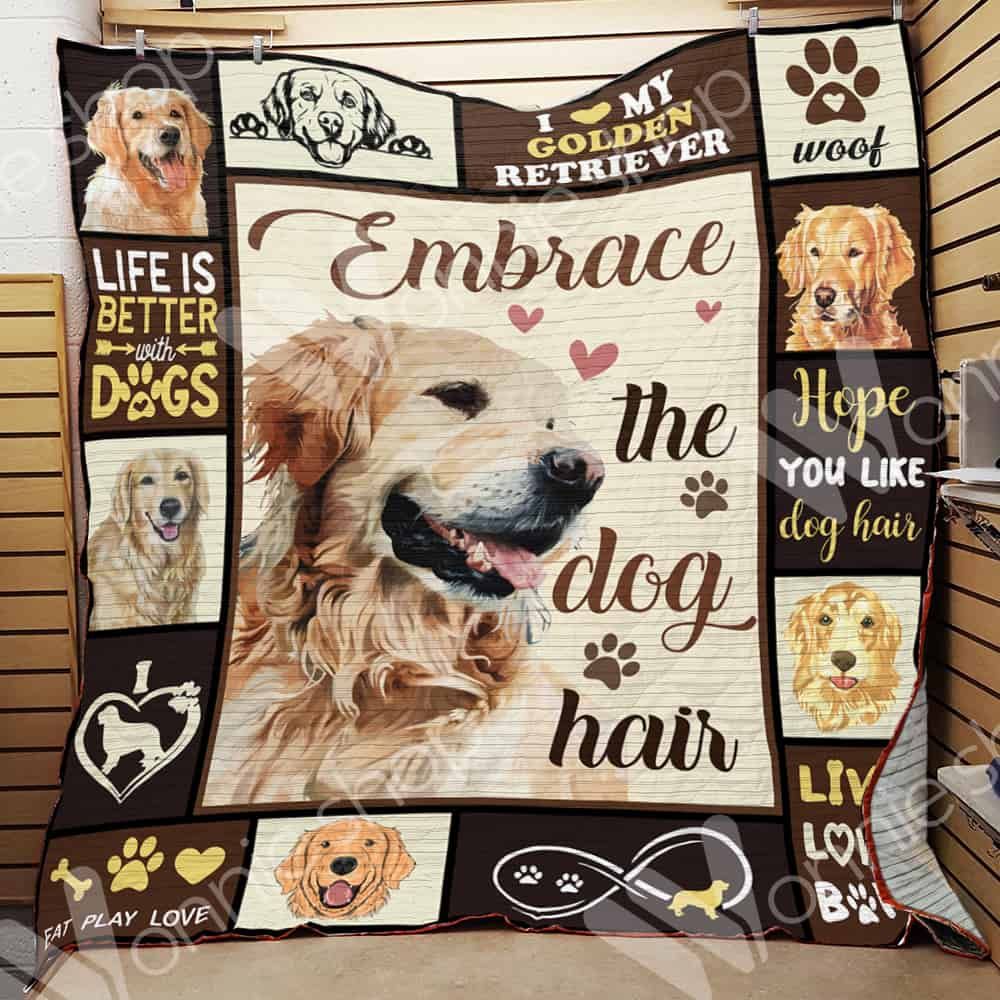 Golden Retriever Dog Quilt Blanket DHC0102469TD