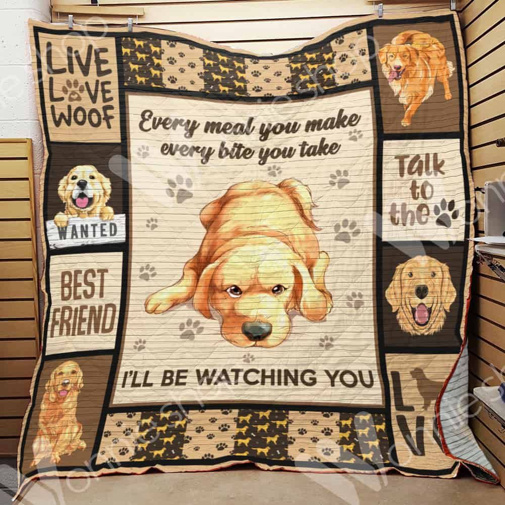 Golden Retriever Dog Quilt Blanket DHC0102553TD
