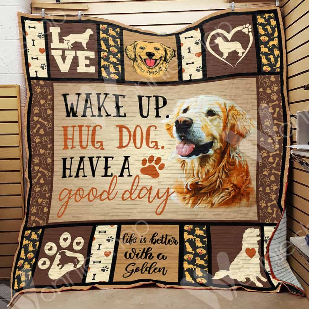 Golden Retriever Dog Quilt Blanket DHC0102689TD