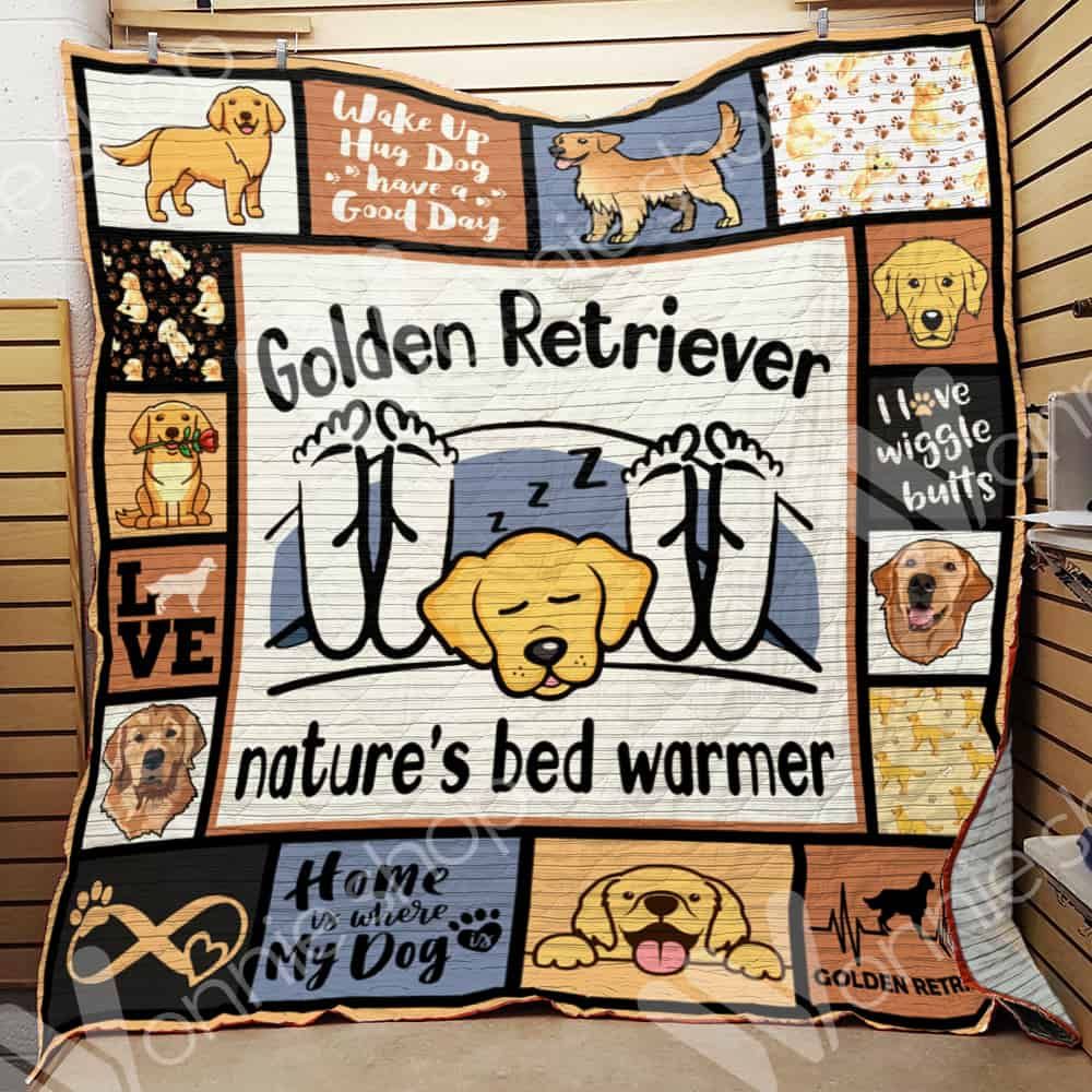 Golden Retriever Dog Quilt Blanket DHC0102944TD