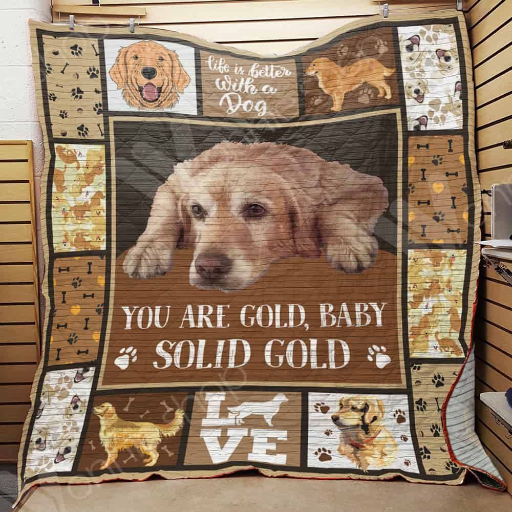 Golden Retriever Dog Quilt Blanket DHC0302706TD