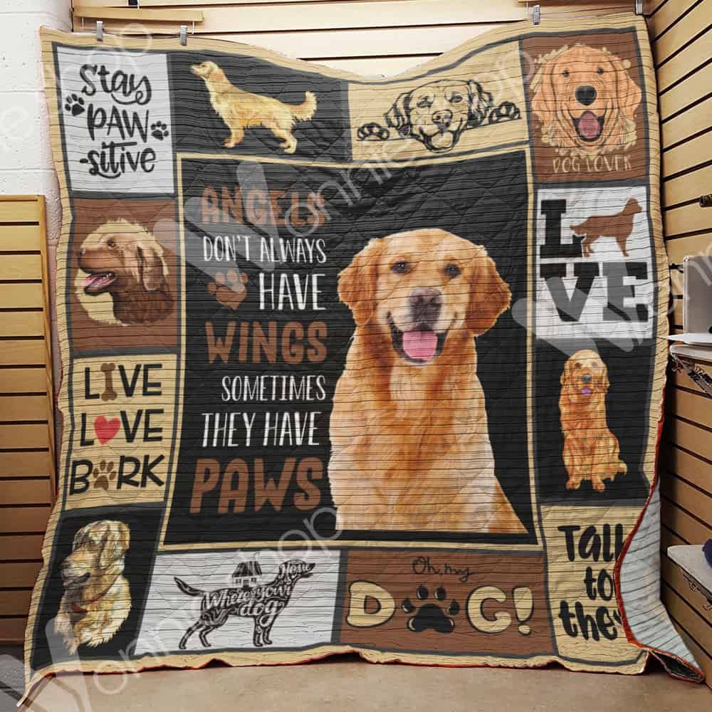 Golden Retriever Dog Quilt Blanket DHC0302709TD
