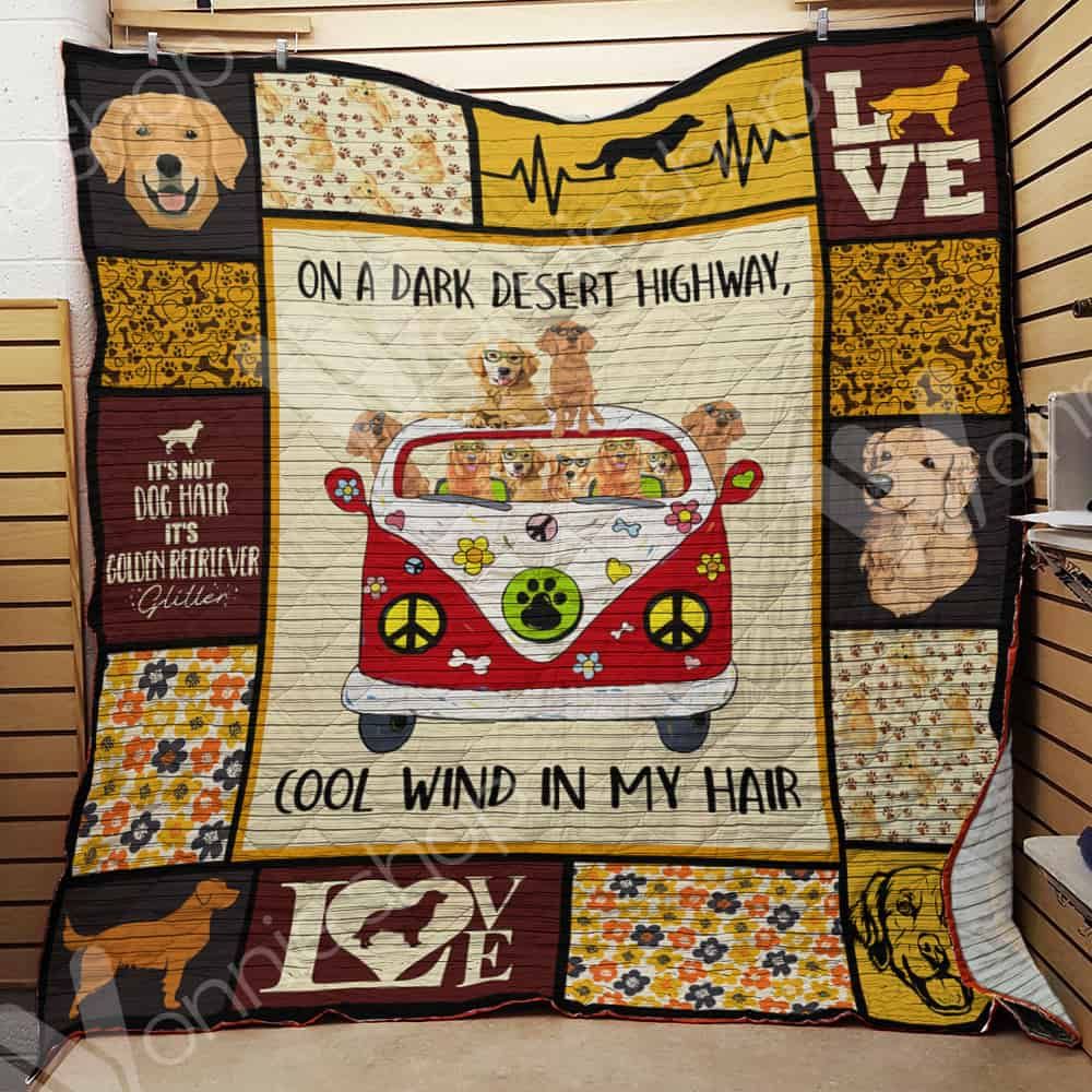 Golden Retriever Dog Quilt Blanket DHC0302724TD