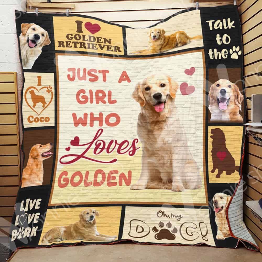 Golden Retriever Dog Quilt Blanket DHC05021227TD