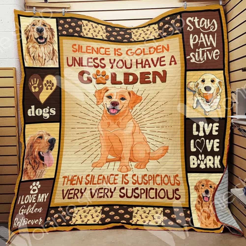 Golden Retriever Dog Quilt Blanket DHC0602674TD
