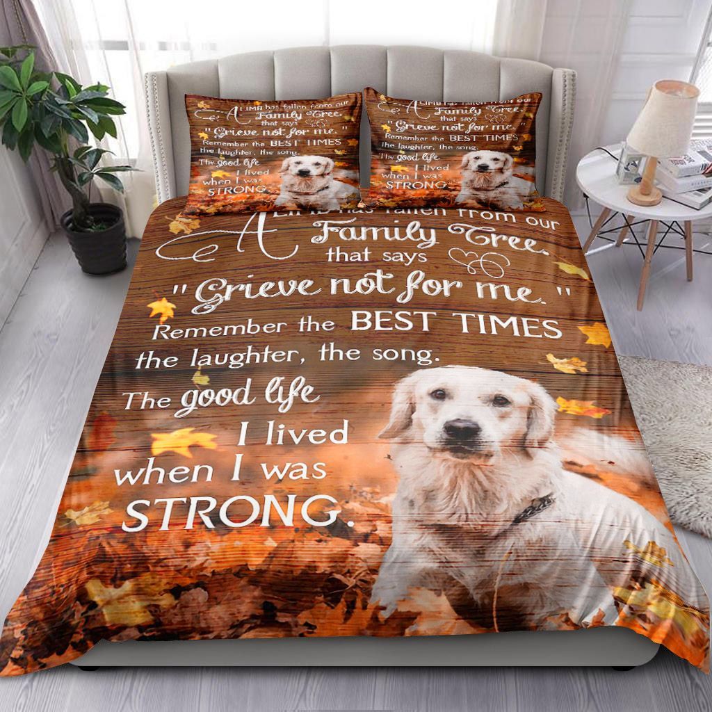 Golden Retriever Family Tree Bedding Set